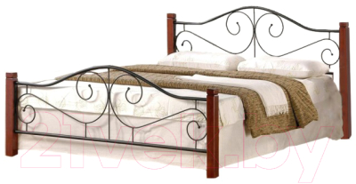 Двуспальная кровать Halmar Violetta 160x200 (античная черешня)