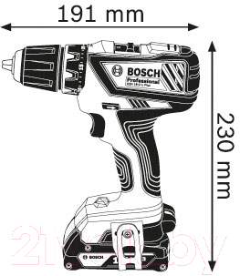 Профессиональная дрель-шуруповерт Bosch GSR 18-2-LI Plus Professional (0.601.9E6.101)