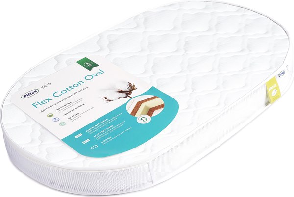Матрас в кроватку Plitex Flex Cotton Oval ФК-01/3