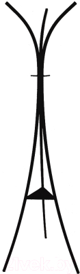 Вешалка для одежды Dudo ВНН-006 (черный)