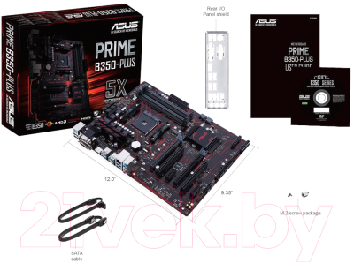 Материнская плата Asus Prime B350-Plus (AMD B350)