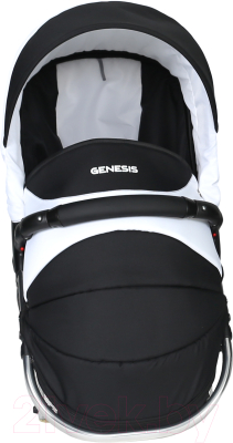 Детская универсальная коляска Genesis Fashion 3 в 1 (черный/белый)
