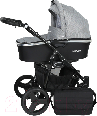 Детская универсальная коляска Genesis Fashion 3 в 1 (черный/серый)