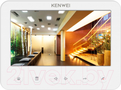 Видеодомофон Kenwei KW-E706FC-W200 (белый)