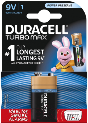 Батарейка Duracell TurboMax 6LR61