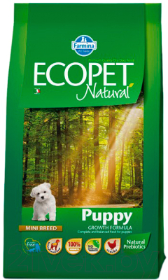 Сухой корм для собак Farmina Ecopet Natural Puppy Mini (2.5кг)