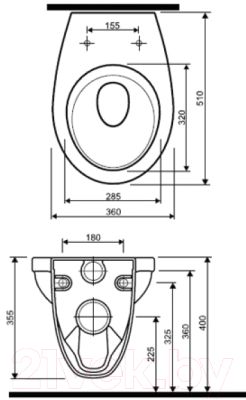 Унитаз подвесной Kolo Idol M1310002U