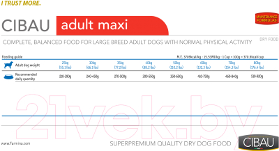 Сухой корм для собак Farmina Cibau Adult Maxi (12.0кг)
