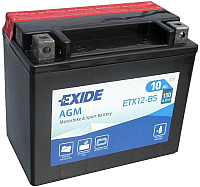 Мотоаккумулятор Exide ETX-12 BS (10 А/ч) - 