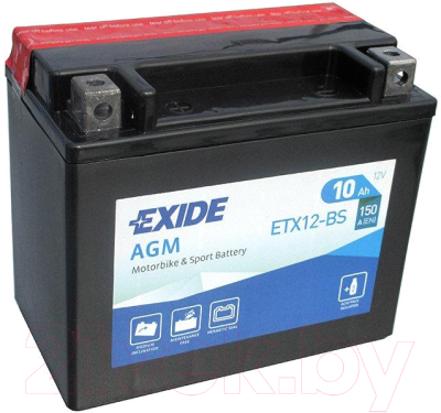 Мотоаккумулятор Exide ETX-12 BS (10 А/ч)