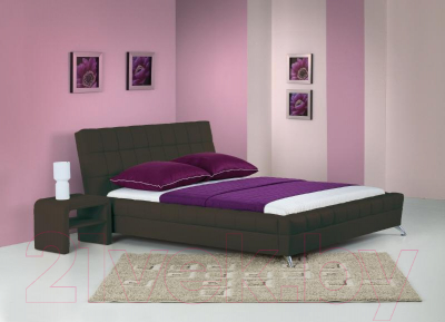 Двуспальная кровать Halmar Bonita 160x200 (коричневый)
