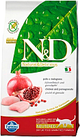 Сухой корм для кошек Farmina N&D Grain Free Cat Chicken & Pomegranate Neutered (10кг) - 