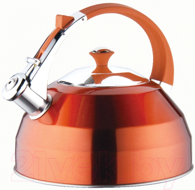 Чайник со свистком Peterhof PH-15528 (оранжевый)
