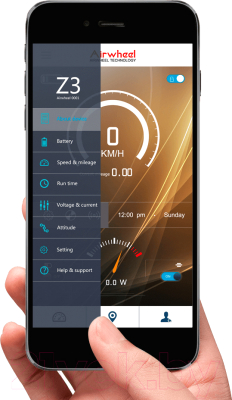 Электросамокат Airwheel Z3 - приложение для смартфона