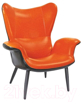 Кресло мягкое Halmar Pegas-M (черный/оранжевый)