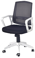Кресло офисное Halmar Ascot (черный/белый) - 