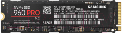 SSD диск Samsung 960 Pro 512GB (MZ-V6P512BW)