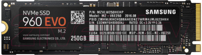 SSD диск Samsung 960 Evo 250GB (MZ-V6E250BW)