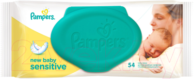 Влажные салфетки детские Pampers New Baby Sensitive (54шт)