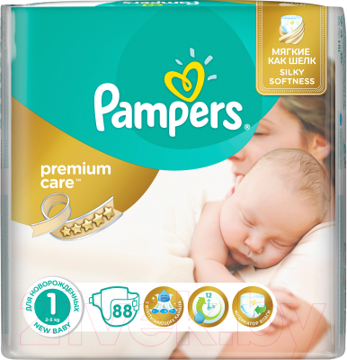 Подгузники детские Pampers Premium Care 1 (88шт)