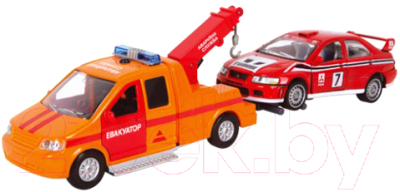 Набор игрушечных автомобилей Технопарк Эвакуатор. Аварийная служба CT1241O