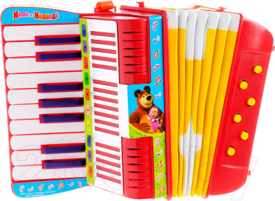 Музыкальная игрушка Играем вместе Маша и медведь. Аккордеон B88357-R2