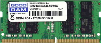 Оперативная память DDR4 Goodram GR2133S464L15/16G