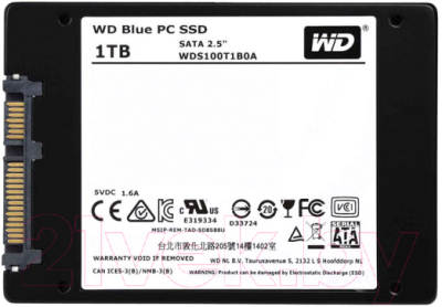 SSD диск Western Digital Blue 1TB (WDS100T1B0A)