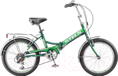 Велосипед STELS Pilot 450 2017 (13.5, черный/зеленый)