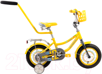 Детский велосипед с ручкой Forward Funky Boy 2017 (12, желтый)