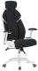 Кресло геймерское Halmar Chrono (черный/белый) - 