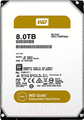Жесткий диск Western Digital WD8002FRYZ 8Tb Gold