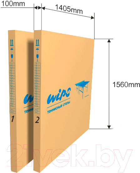 Теннисный стол Wips Master Roller Compact 61026