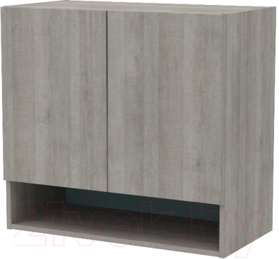 Шкаф навесной 3Dom Фореста РС161 (дуб аутентик серый)
