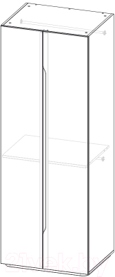 Шкаф 3Dom Фореста РС700/1 (дуб бардолино серый)