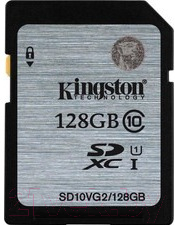 Карта памяти Kingston SHXC (Class 10) 128GB (SD10VG2/128GB)