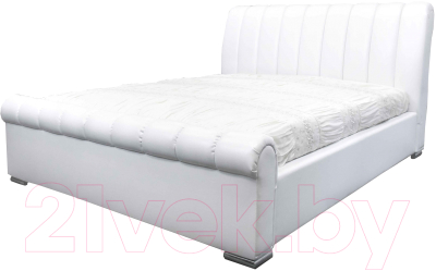 Двуспальная кровать ГрандМанар Линда ЛИ-003.04 180x200 (Unica White)