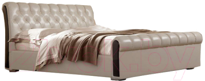 Двуспальная кровать ГрандМанар Чинзано ЧИ-004.04 180x200 (Unica Sufle/Brown)