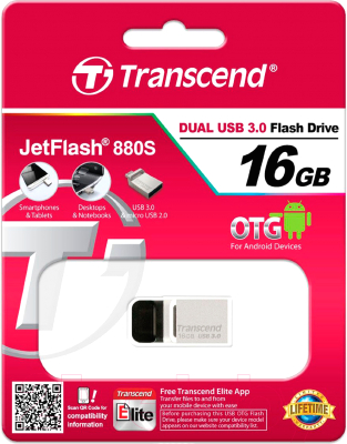 Usb flash накопитель Transcend JetFlash 880 16GB (TS16GJF880S)