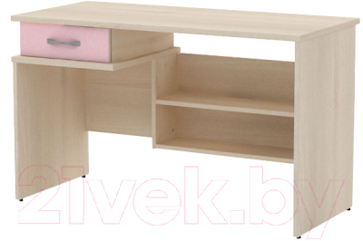 Письменный стол 3Dom Слимпи СП300 (акация молдавск/фламинго розовый)