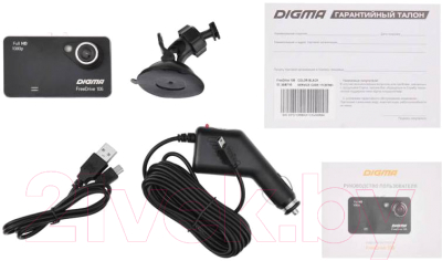 Автомобильный видеорегистратор Digma FreeDrive 106 (черный)