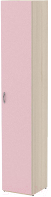 Шкаф-пенал 3Dom Слимпи СП900Д (акация молдавск/фламинго розовый)