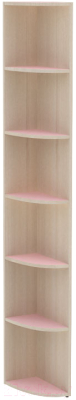 Угловое окончание для шкафа 3Dom Слимпи СП991П (акация молдавск/фламинго розовый)