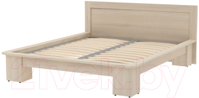 Двуспальная кровать 3Dom Слим-Практик СП007 (акация молдавская)
