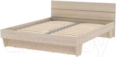Двуспальная кровать 3Dom Слим-Практик СП002-1600 (акация молдавская)