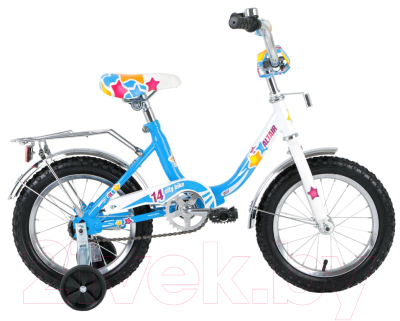 Детский велосипед с ручкой Forward Altair City Girl 2017 / RBKT74NE1003 (12, белый/синий)