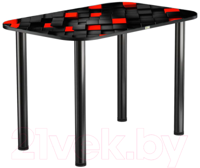 Обеденный стол Васанти Плюс ПРФ 120x80 (черный/104)