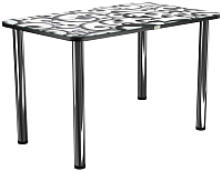 Обеденный стол Васанти Плюс ПРФ 120x80 (хром/122) - 