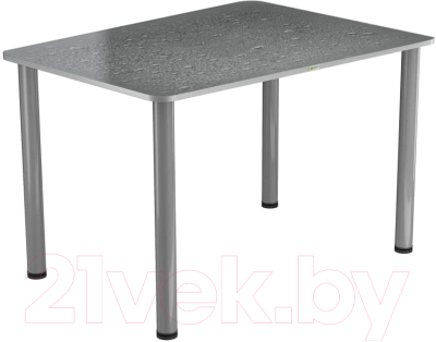 Обеденный стол Васанти Плюс ПРФ 120x80 (алюминий/Капли серые)