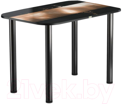 Обеденный стол Васанти Плюс ПРФ 110x70 (черный/112)
